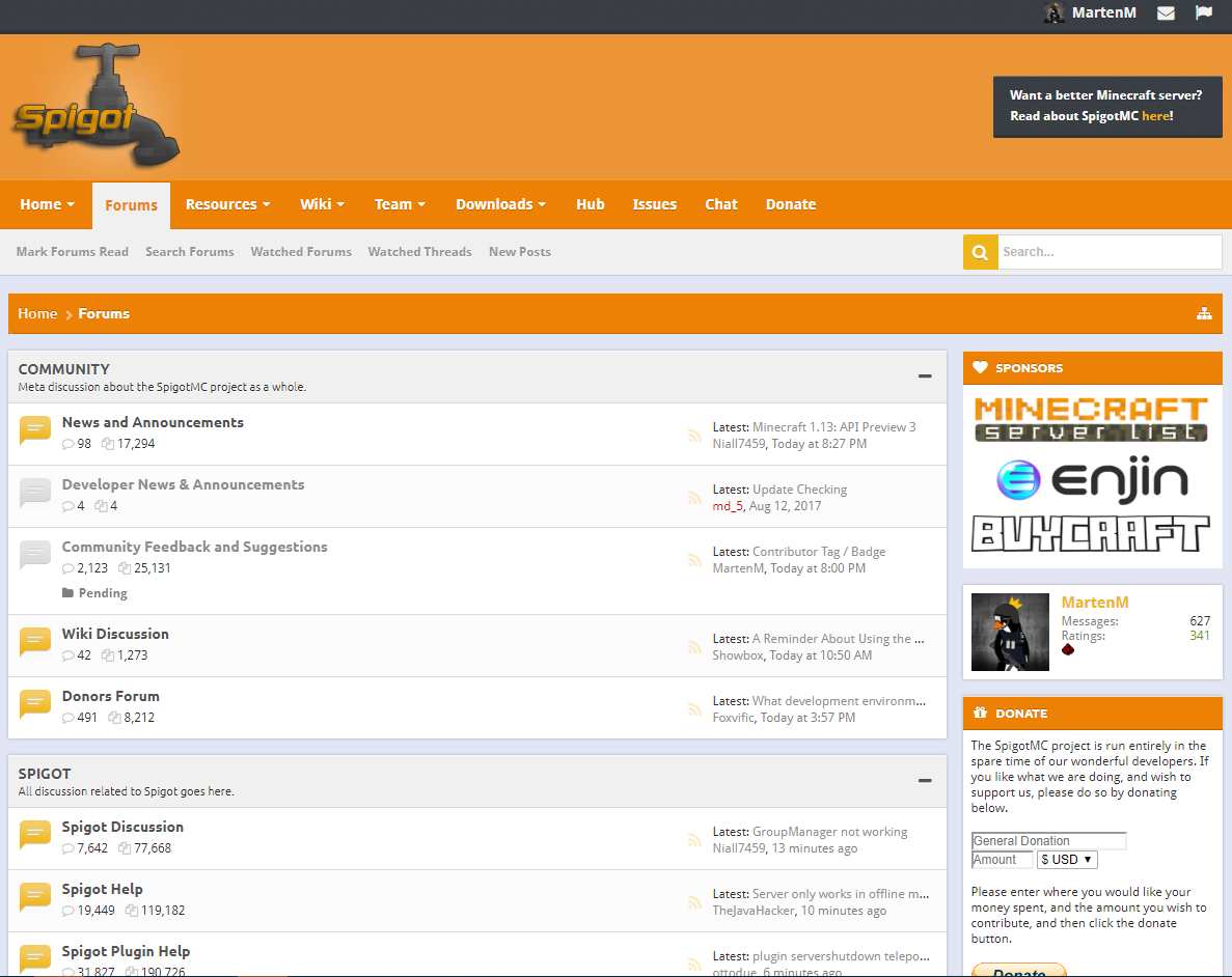 Modern Spigot (SpigotMC)