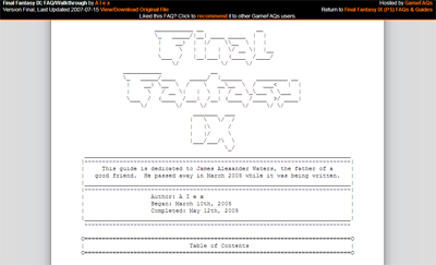 GameFAQs.com Cleaner