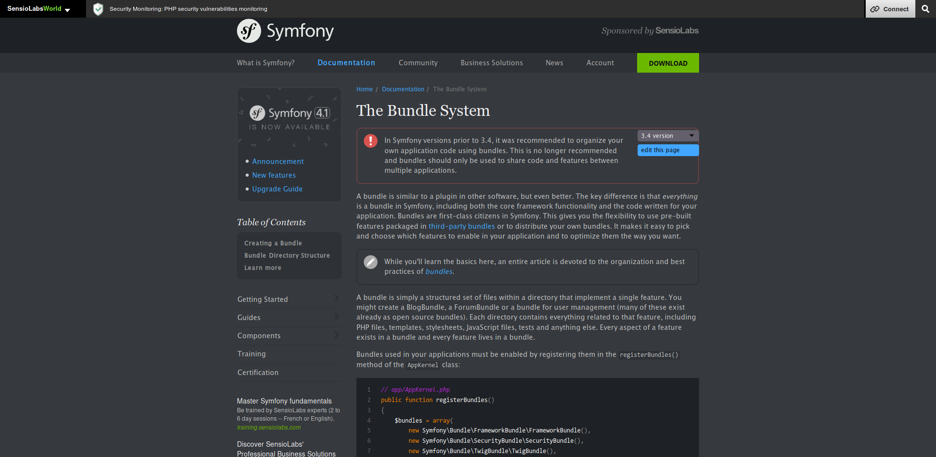 DarkFix for Symfony