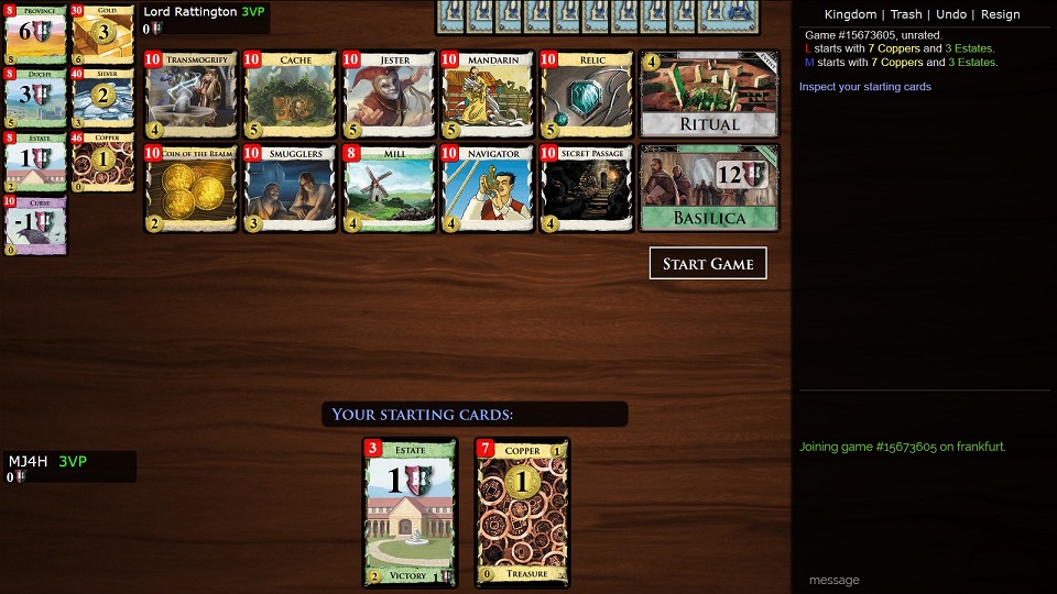 Dominion: Wooden Table BG