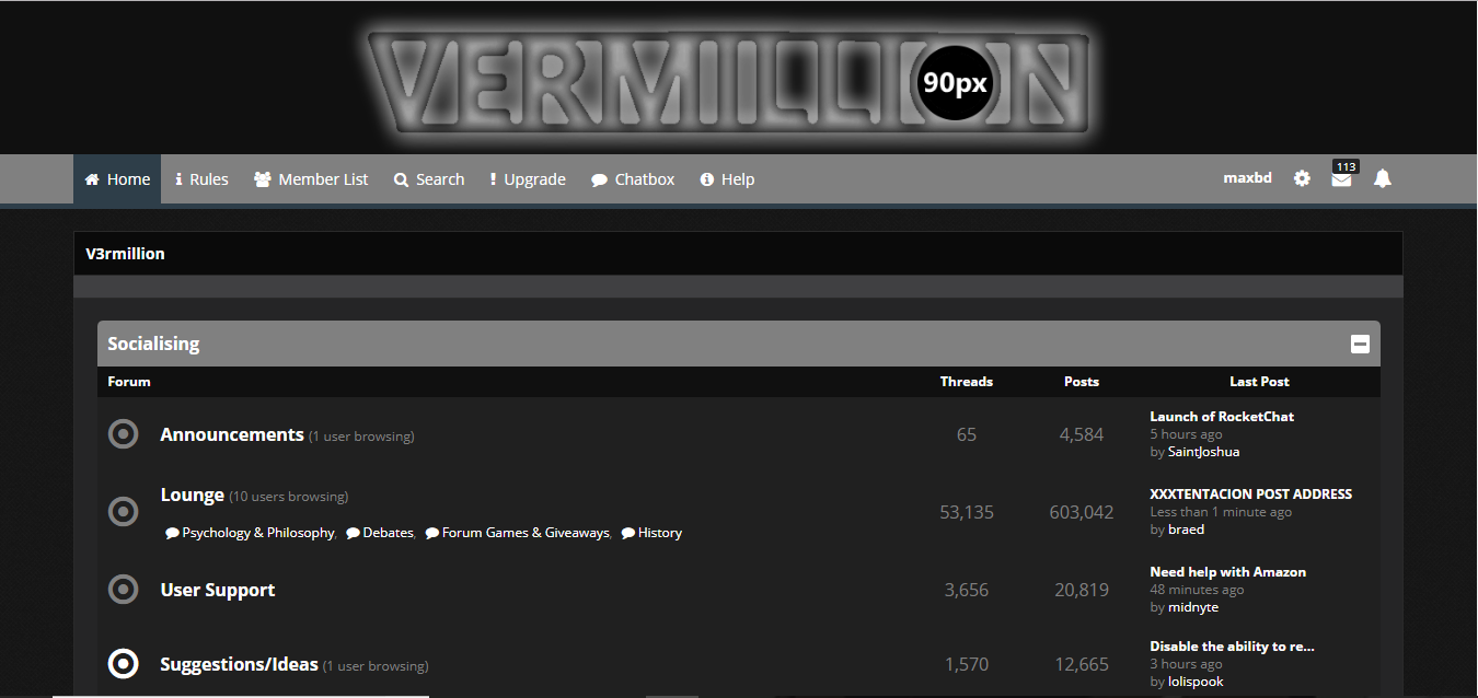 v3rmillion - maxbd's Theme