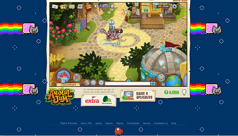 Background Nyan Cat Animal Jam
