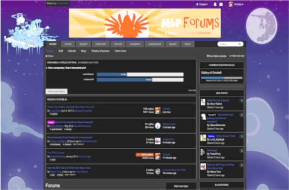Dark Theme for MLPForums