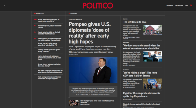 Politico.com Dark Theme
