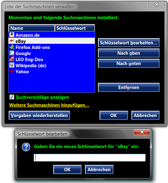 Black Vista -  Add to Search Bar