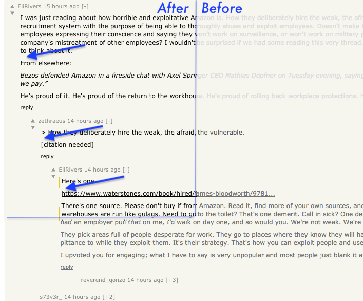 Reduce Graying of Downvoted Contents