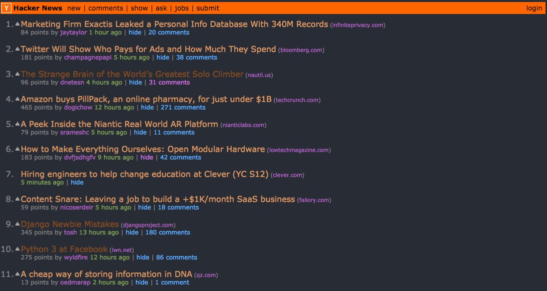 hackernews-one-dark