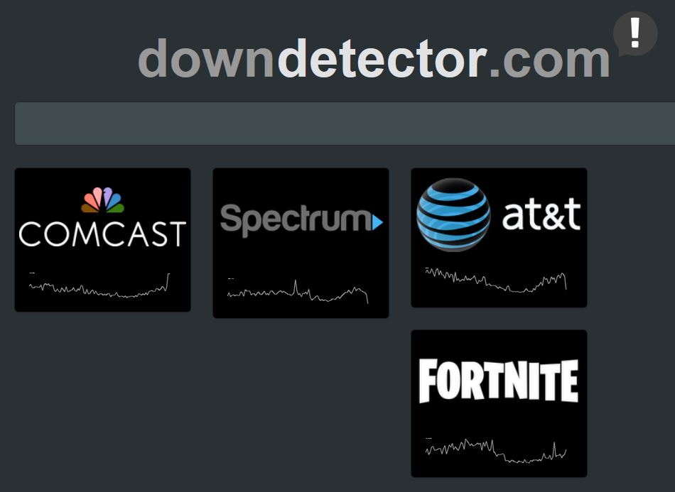 A DownDetector Darkly
