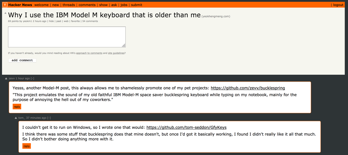 Hacker News, easy on your eyes