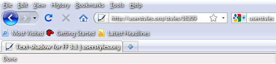 Text Shadow for Firefox 3.5+