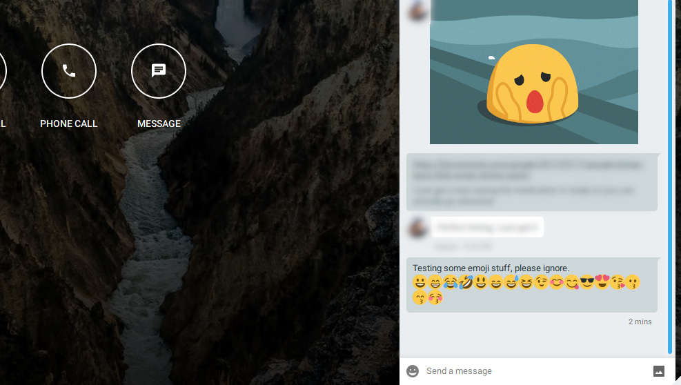 Force Hangouts Desktop app to use text emoji