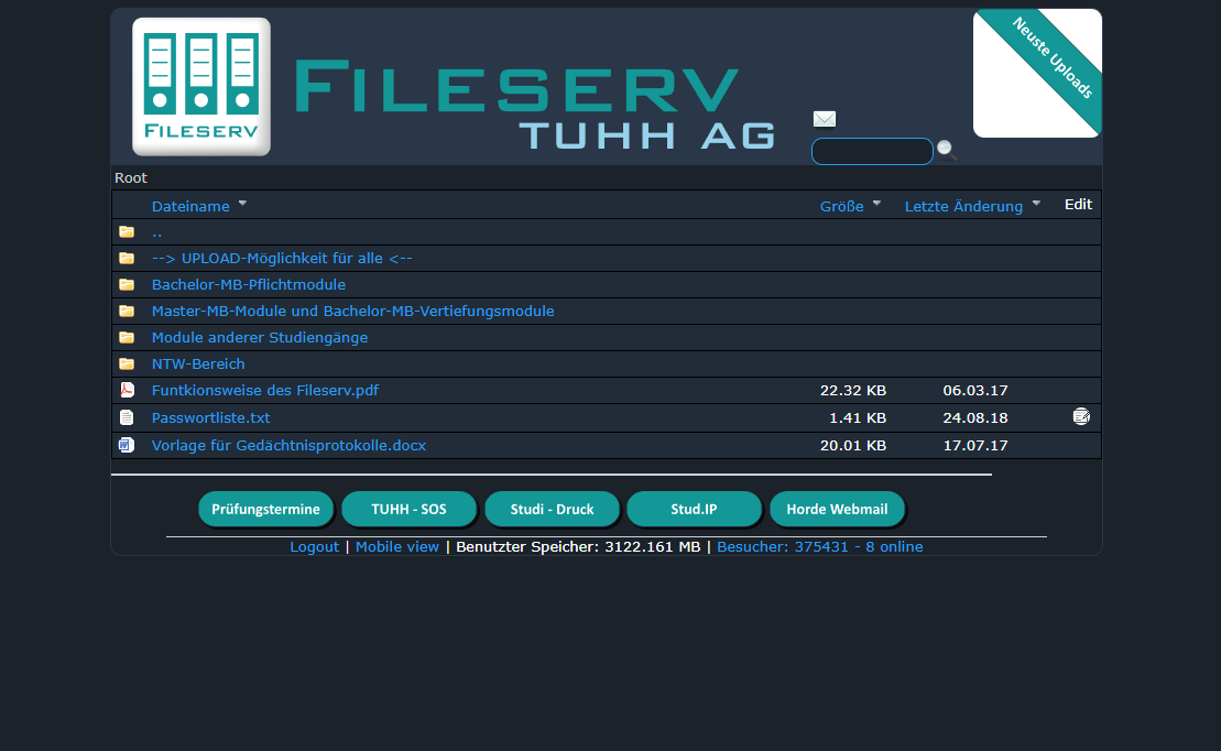 2020 Dark Mode | TUHH Fileserv