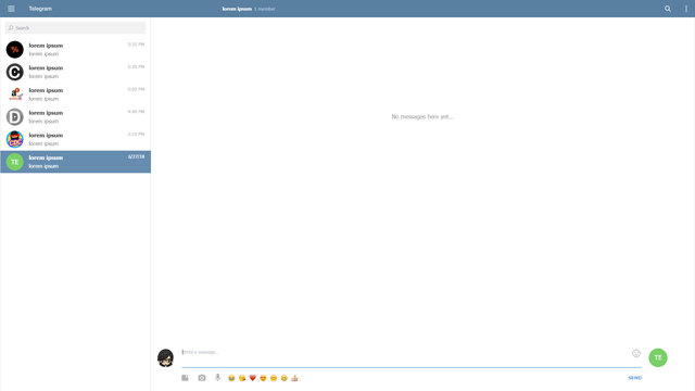 Telegram - Full size customization