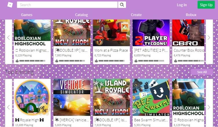 Purple Polka Dot Roblox Theme