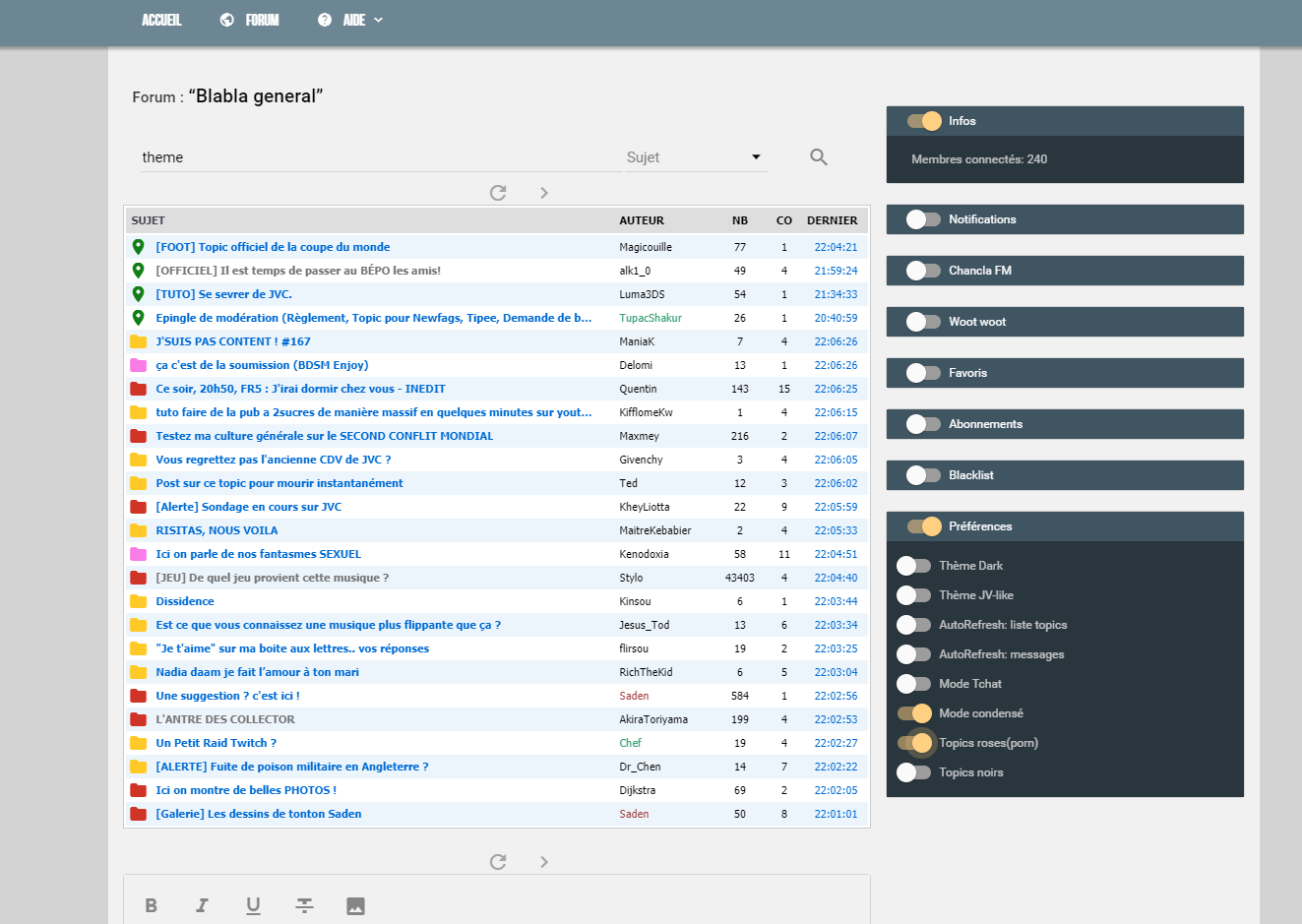 Thème JVC pour 2sucres.org