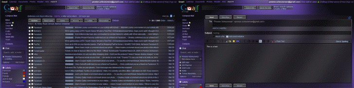 Gmail - Dark Shiny Purple, transparency