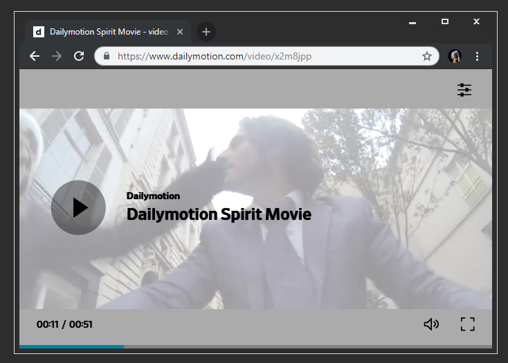 Fullscreen theater mode Dailymotion