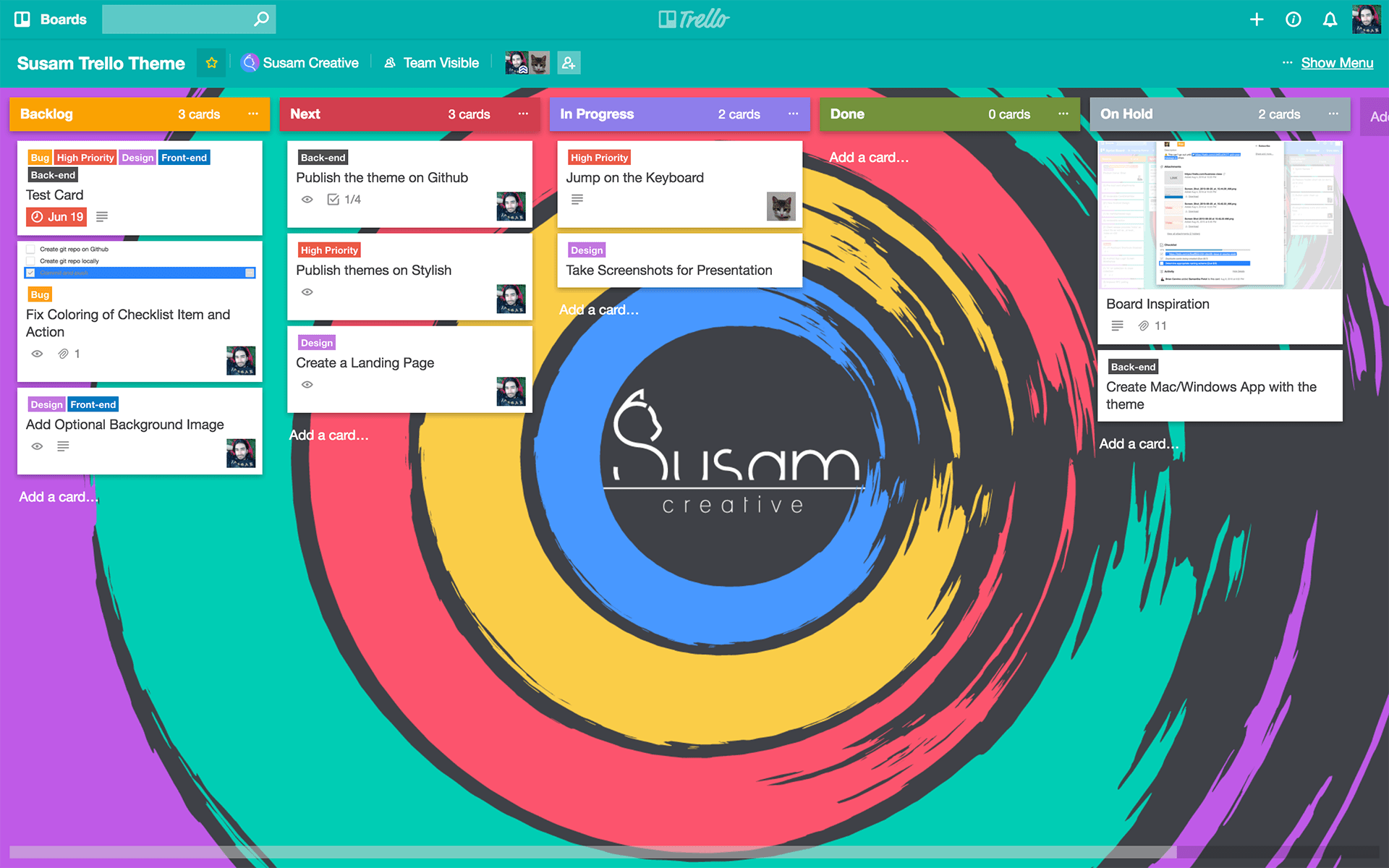Susam Creative Green Theme