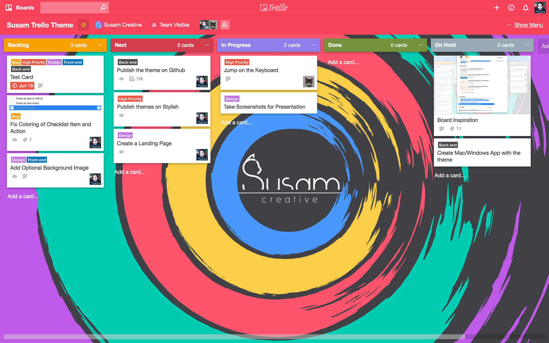 Susam Creative Red Theme