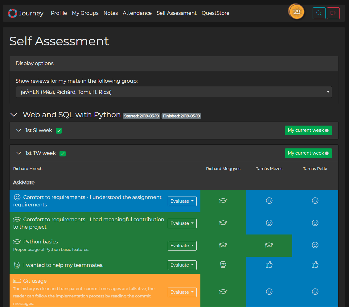 Codecool Journey Dark Theme