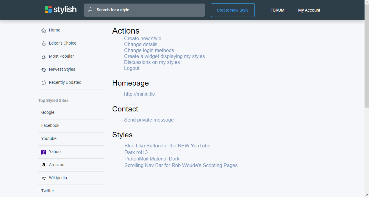 Userstyles Fancy Dashboard