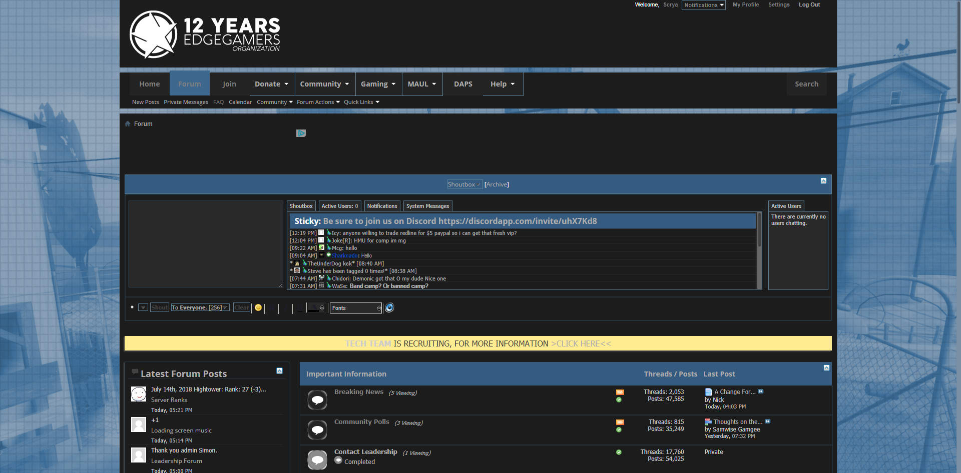 Edge Gamers Night Theme
