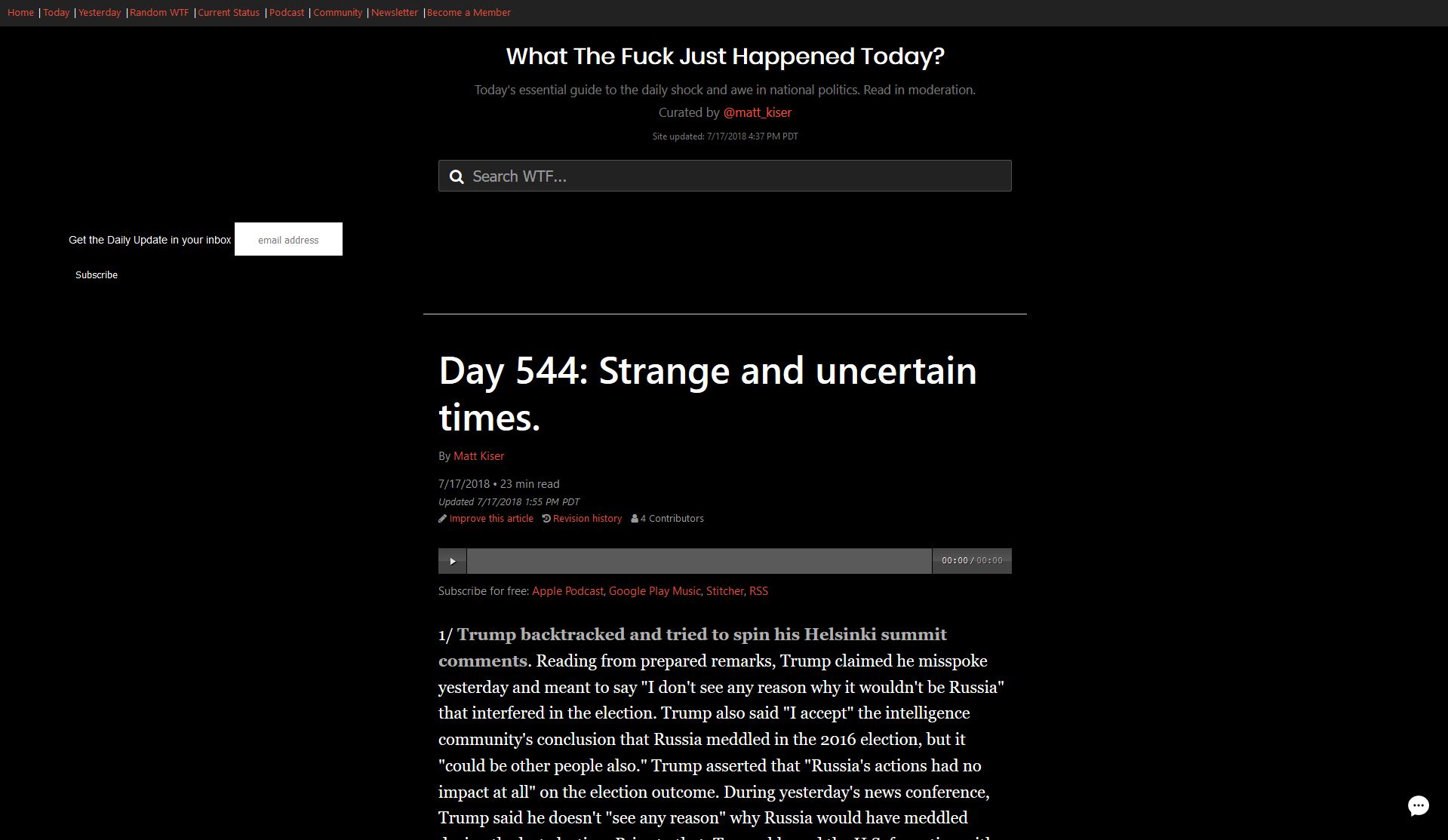 WhatTheFuckJustHappenedToday - Dark Mode
