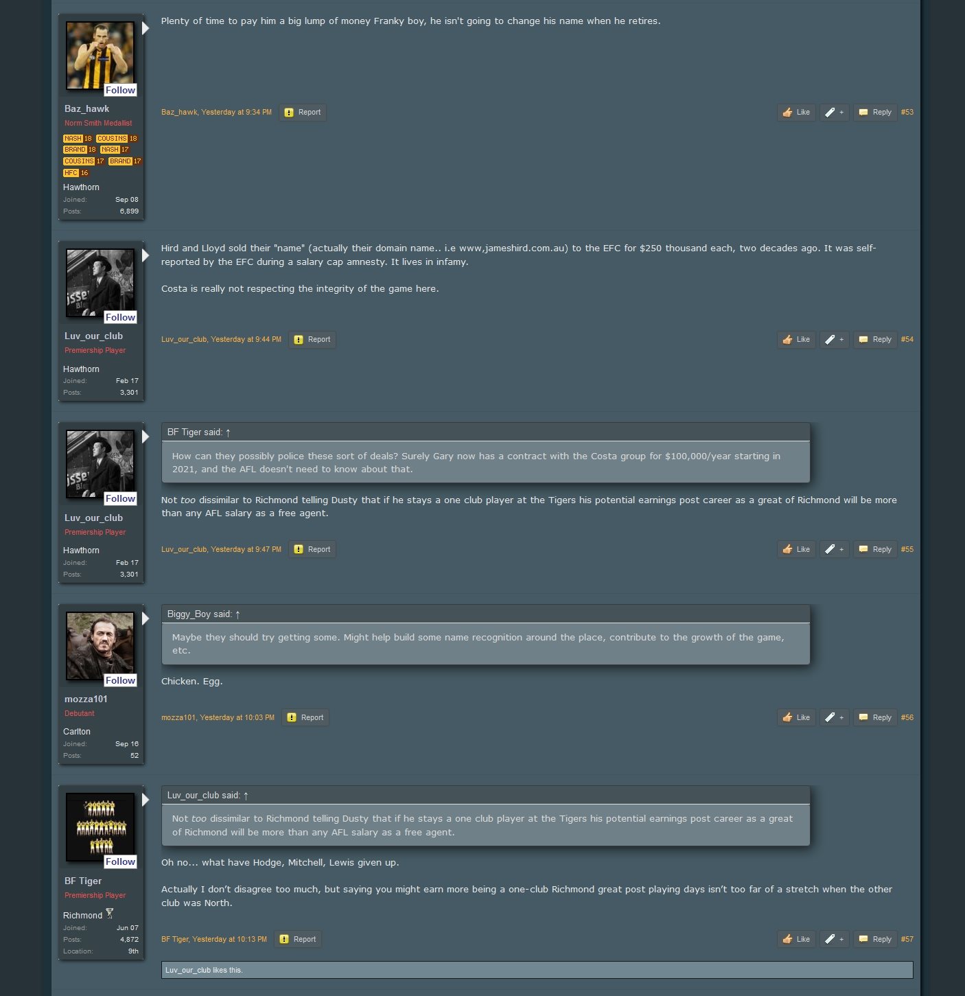 Bigfooty Dark mode