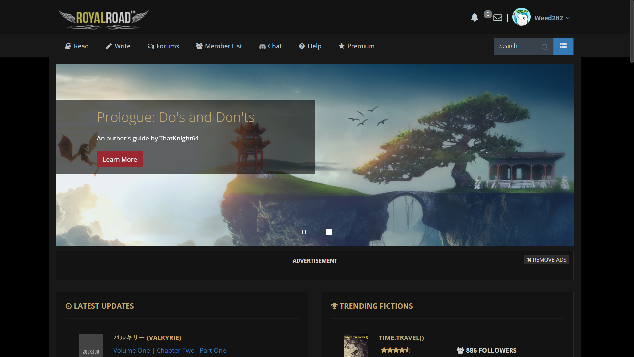 RoyalRoad Black Background