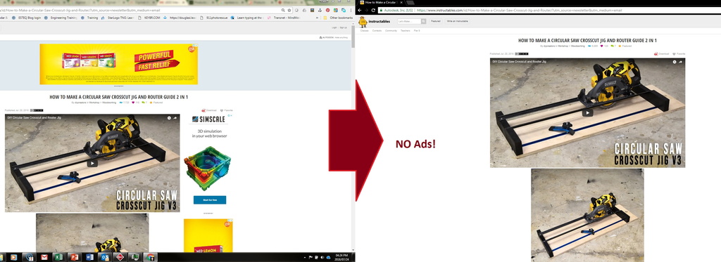 Instructables - No ads