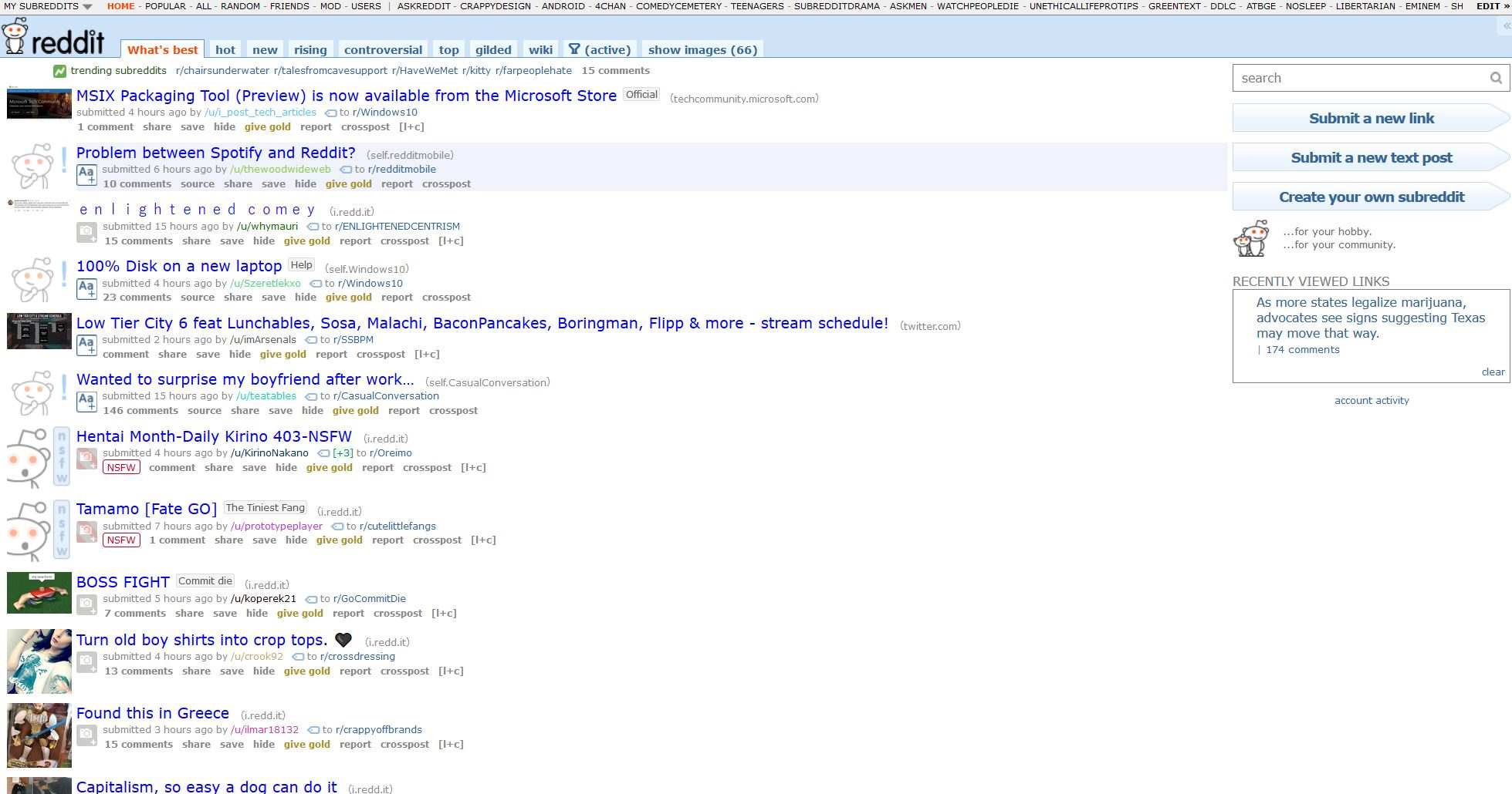 Hide reddit arrows and karma score