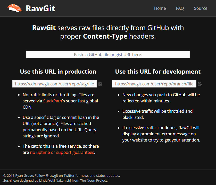 RawGit Dark