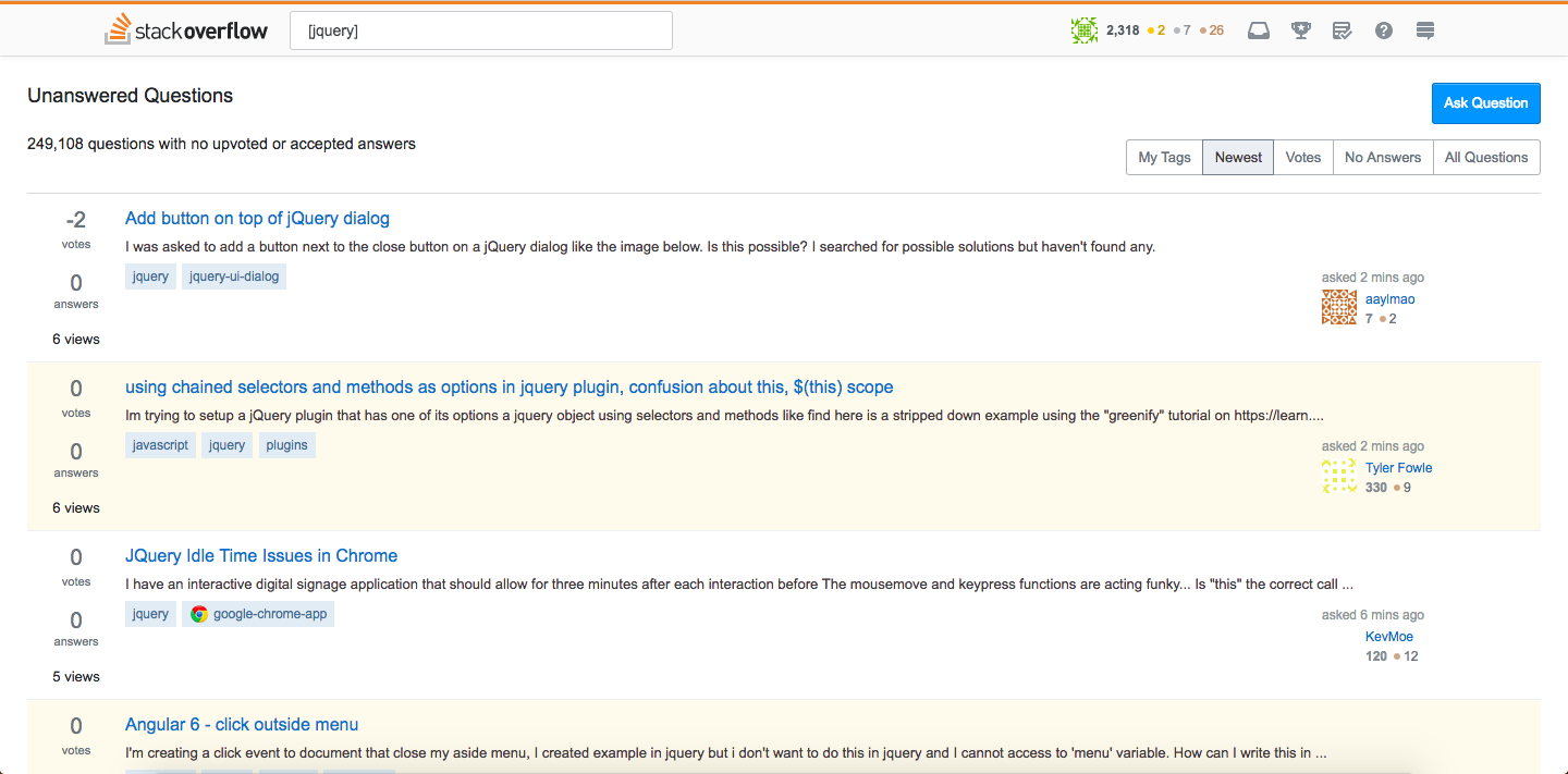 StackOverflow Focus Mode