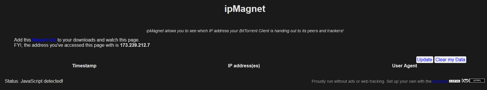 Dark Ipmagnet
