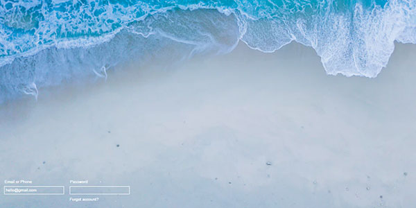 Minimalist Facebook Login