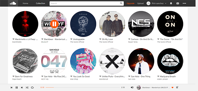 Sound Cloud - Flat Design
