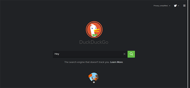 DuckDuckGo - Flat Design