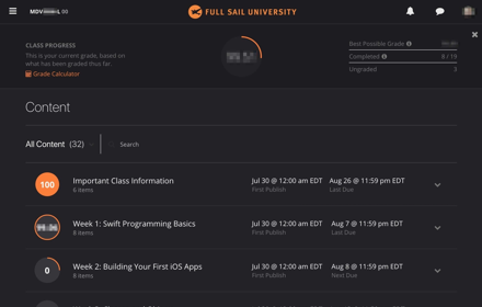 FSO (Full Sail Online) Dark Mode