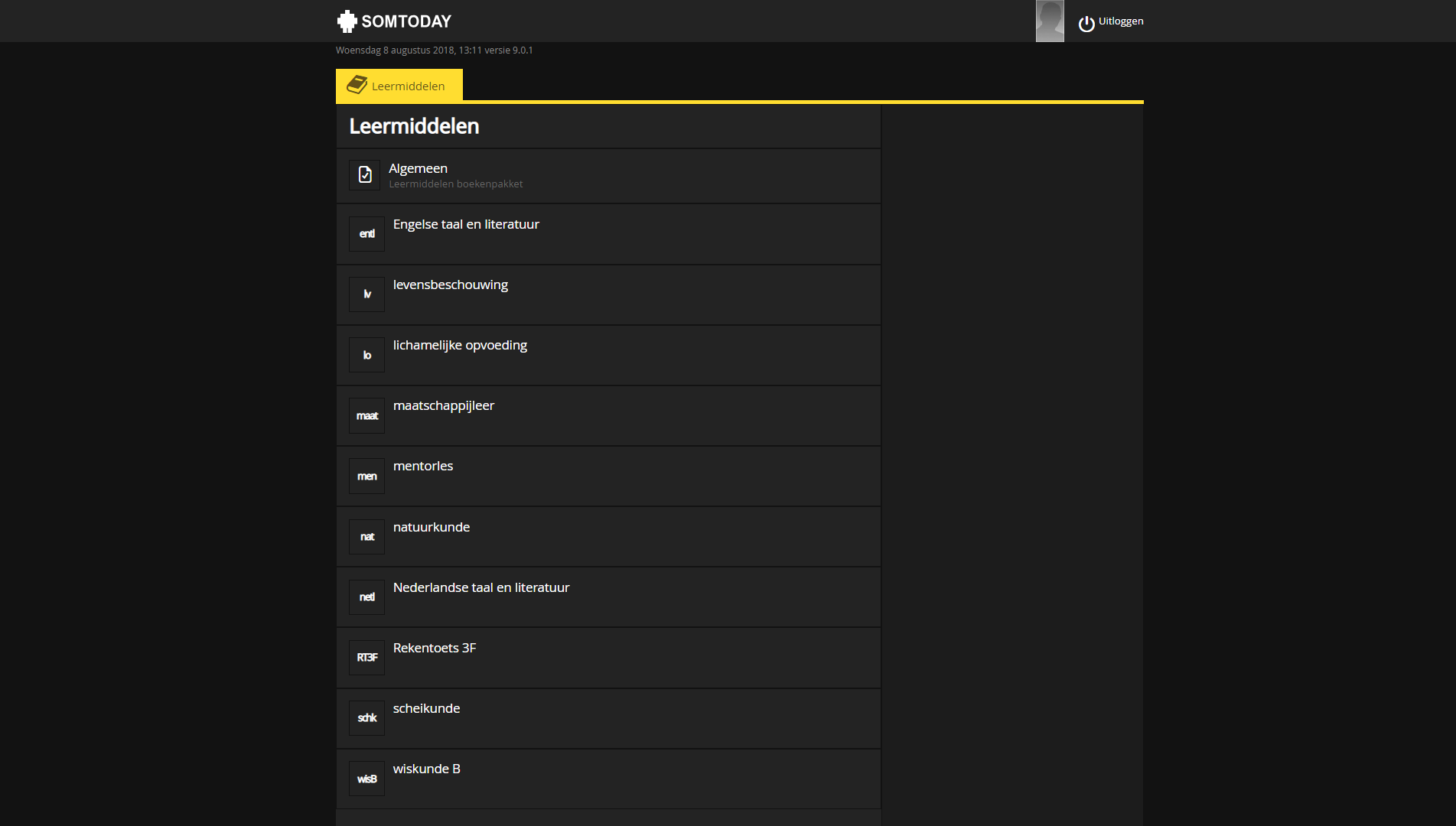 Somtoday Dark Theme