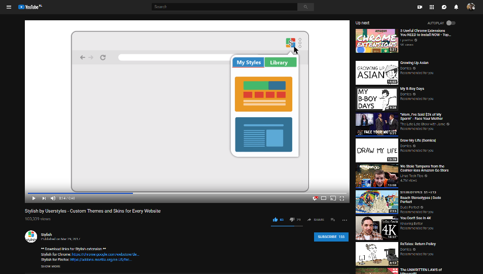 YoutubeBlue Theme