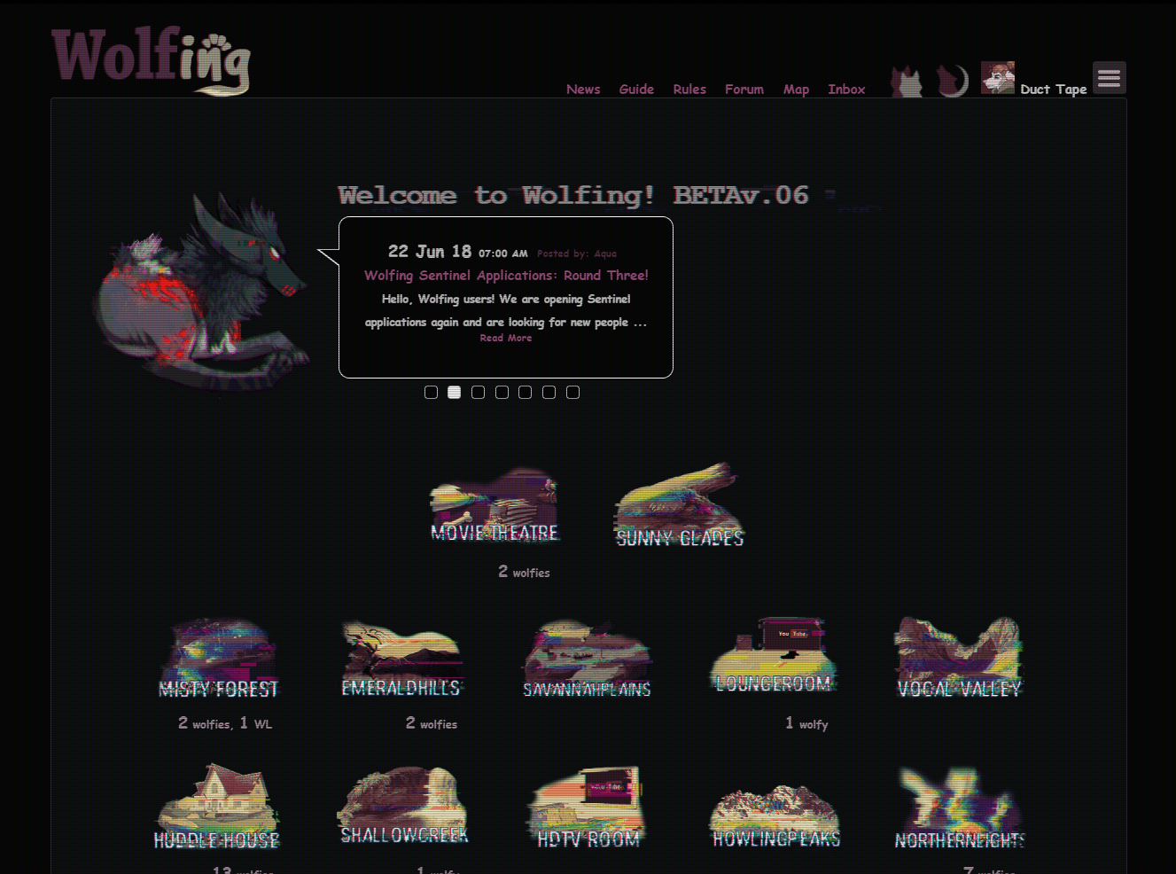 wolfing GLITCHED beta