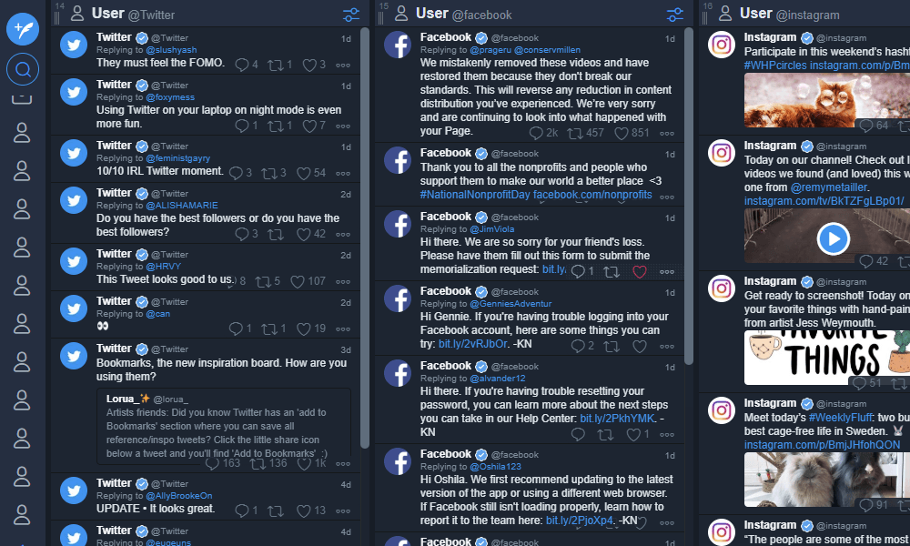 Compact View for TweetDeck