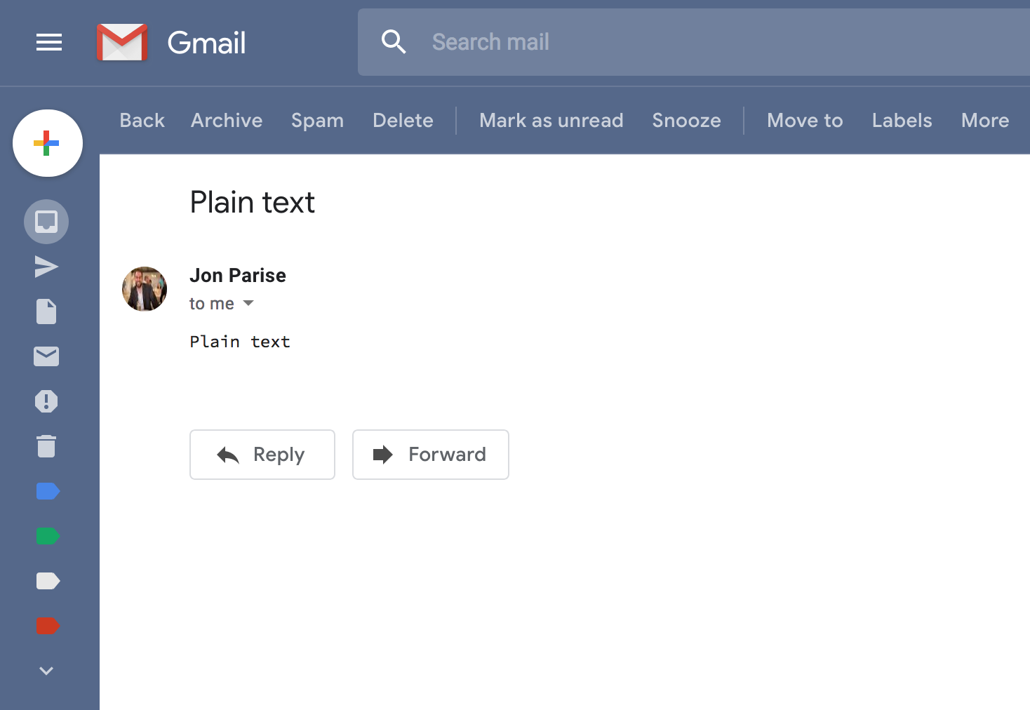 Gmail Fixed Font