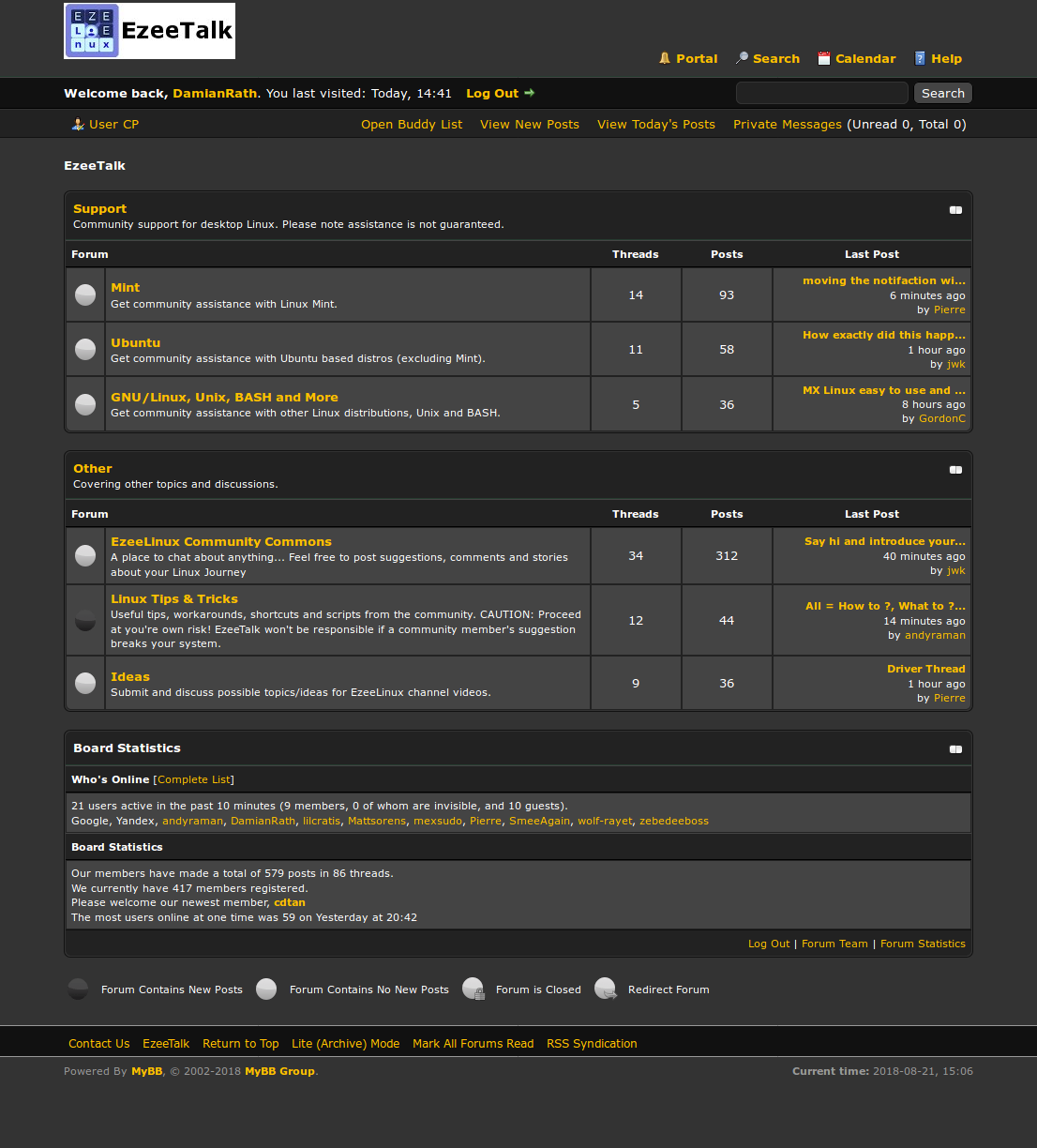 EzeeTalk Dark Mode