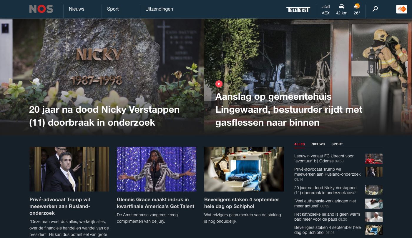 Dark Theme for NOS.nl