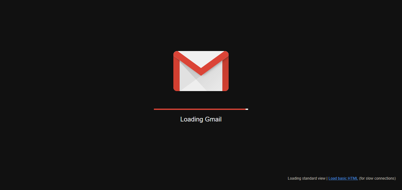 Dark Gmail Loadscreen