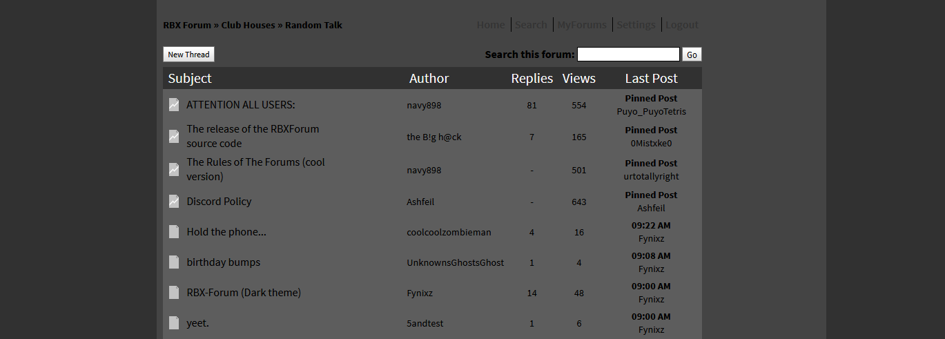 RBX-Forum (Dark theme)