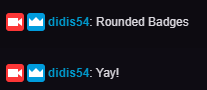 2018 - Twitch Rounded Edges on Badges