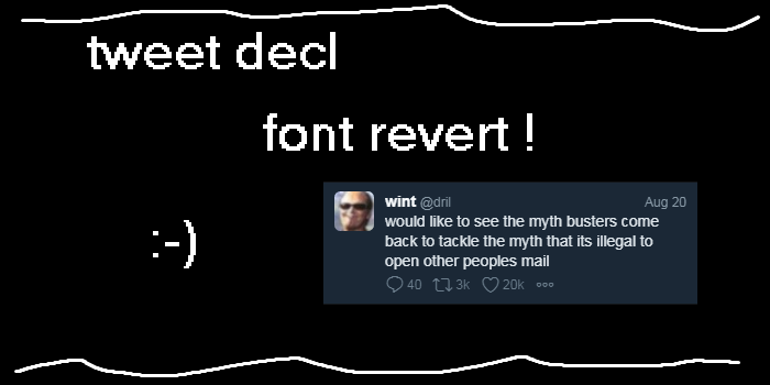 TweetDeck Font Revert