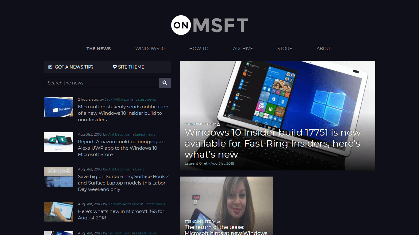 On MSFT - Dark mode